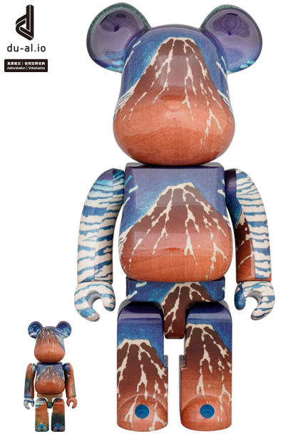 MEDICOM TOY - BE@RBRICK 葛飾北斎 「冨嶽三十六景 凱風快晴」100