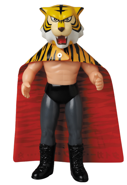 ■ 面取れ タイガーマスク (高岡拳太郎)ソフビ バッグ付 / 電人×中嶋製作所 タイガーマスクシリーズ タイガーマスク・高岡拳太郎（アニメ版