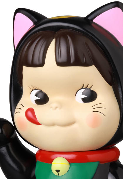 MEDICOM TOY - 不二家ソフビコレクション 招き猫ペコちゃん（黒）