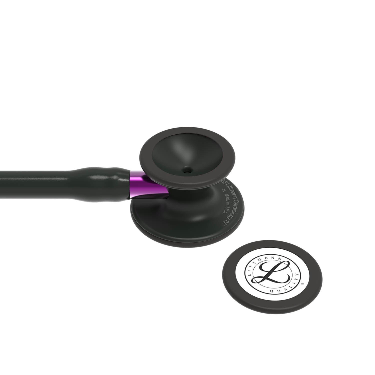 Littmann Cardiology IV Diagnostic Stethoscope: Black & Black - Violet