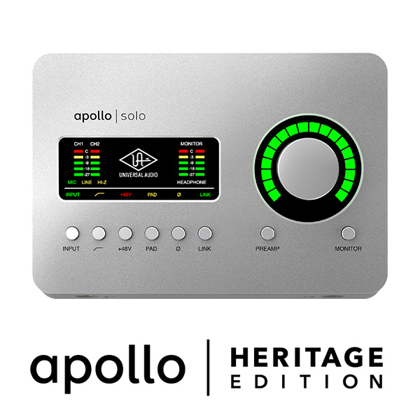 Universal AudioオーディオインターフェイスApollo SoloとApollo Twin