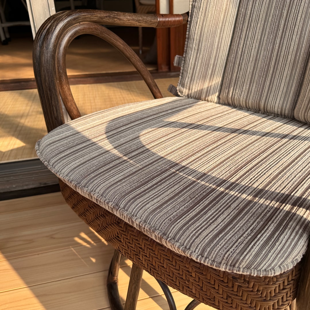 ルネッタ 回転アームチェア｜CH-078｜ラタンチェア・籐椅子｜ 籐家具