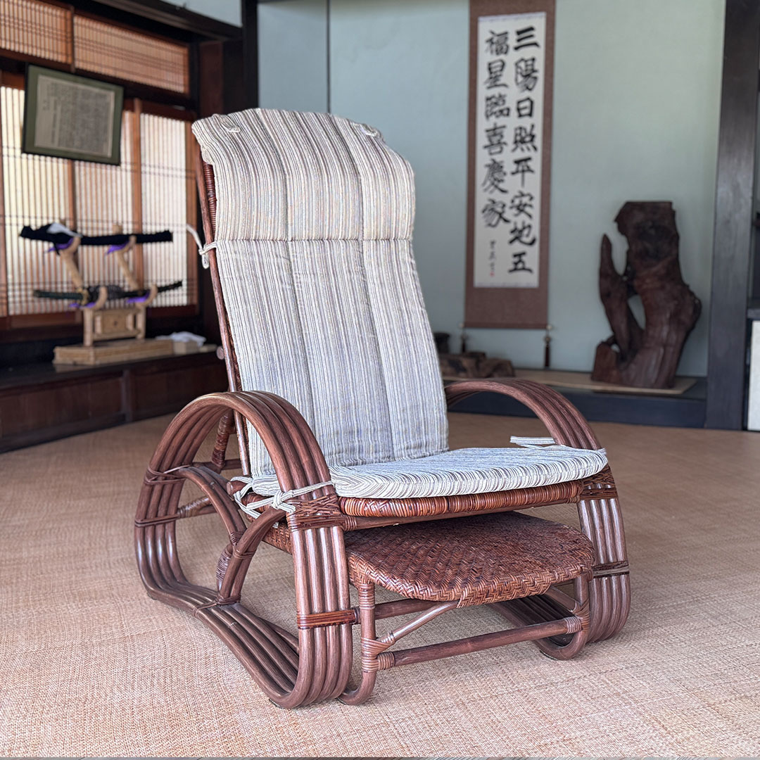 リクライニングチェア「琥珀」 | ラタンチェア・籐椅子| 籐家具職人の