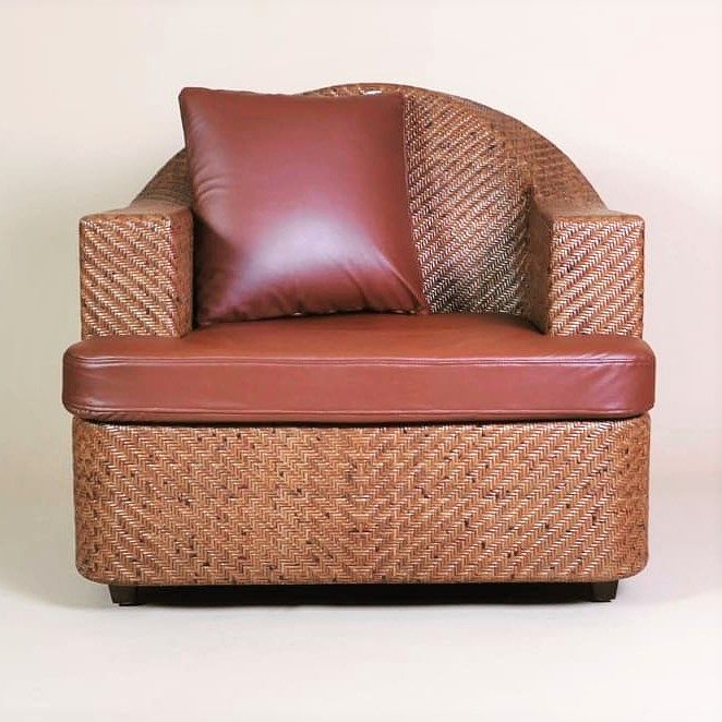 網代 ソファ一人掛け｜SF-078 | 籐家具職人の店みうらラタン