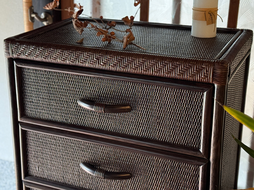 5段ラタンチェスト | 籐家具職人の店みうらラタン