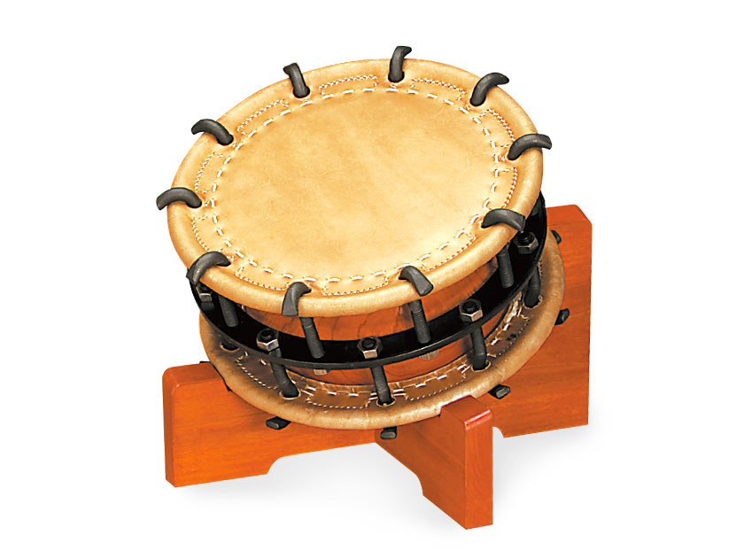 締太鼓 二丁掛ボルト締 5寸胴木目材 | 宮本卯之助商店