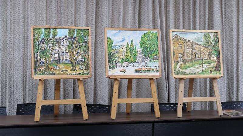 弥勒祐徳先生から絵画を寄贈いただきました｜宮崎大学