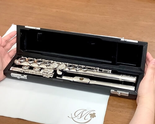 フルートケース 本革製【C管用】 | ミヤザワフルート