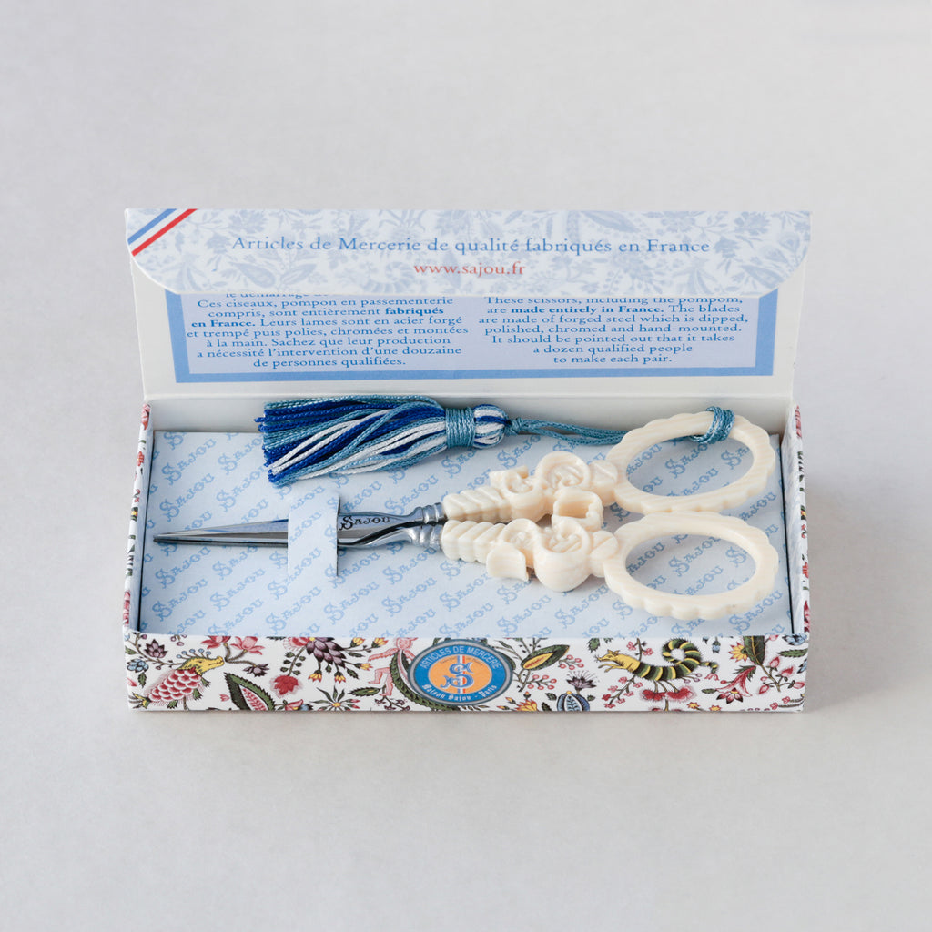 SAJOU はさみ Veined Ivory