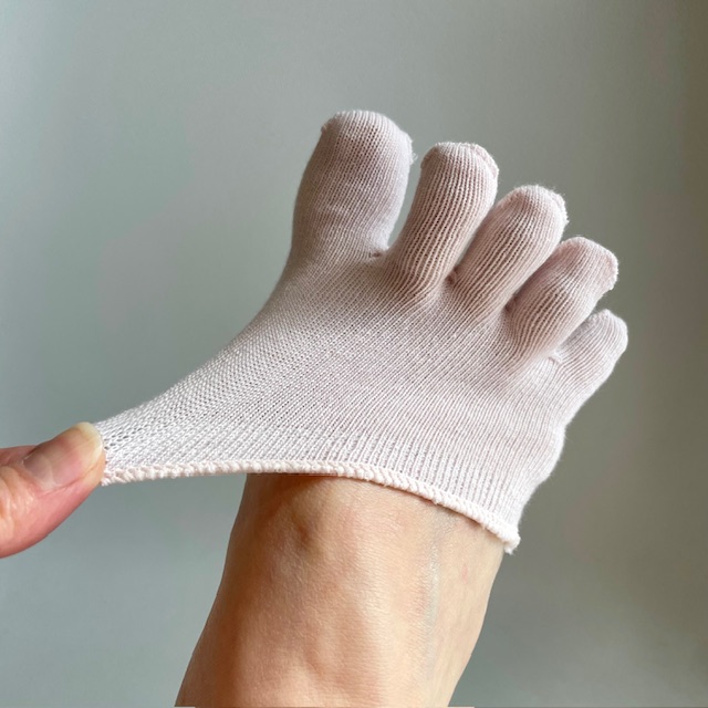 5本指 ハーフソックス 5本指 つま先 ソックス 消臭 綿100％ (ピンク)