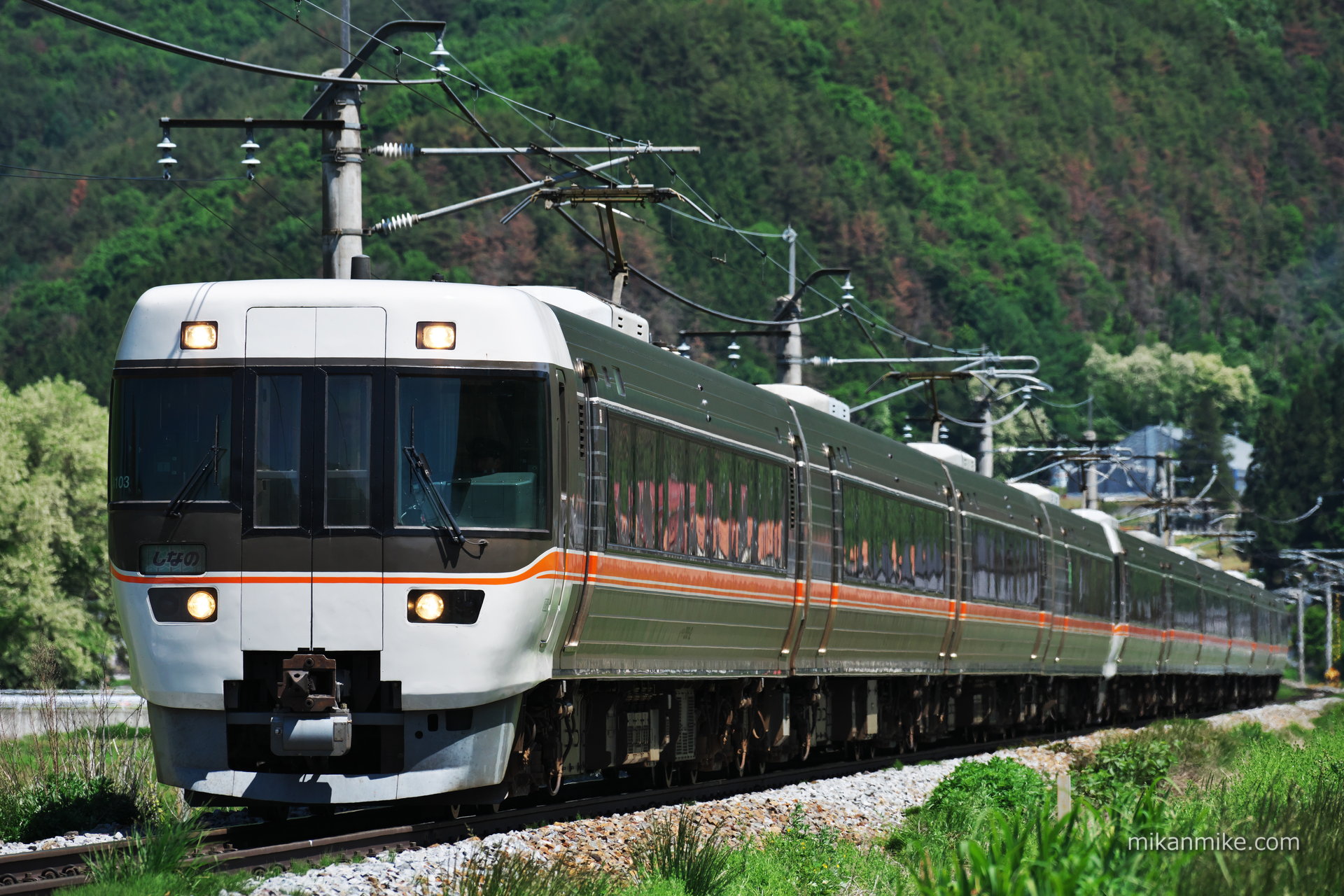 振り子エラーの383系しなの号など 休日の篠ノ井線を撮影（2024/5/25