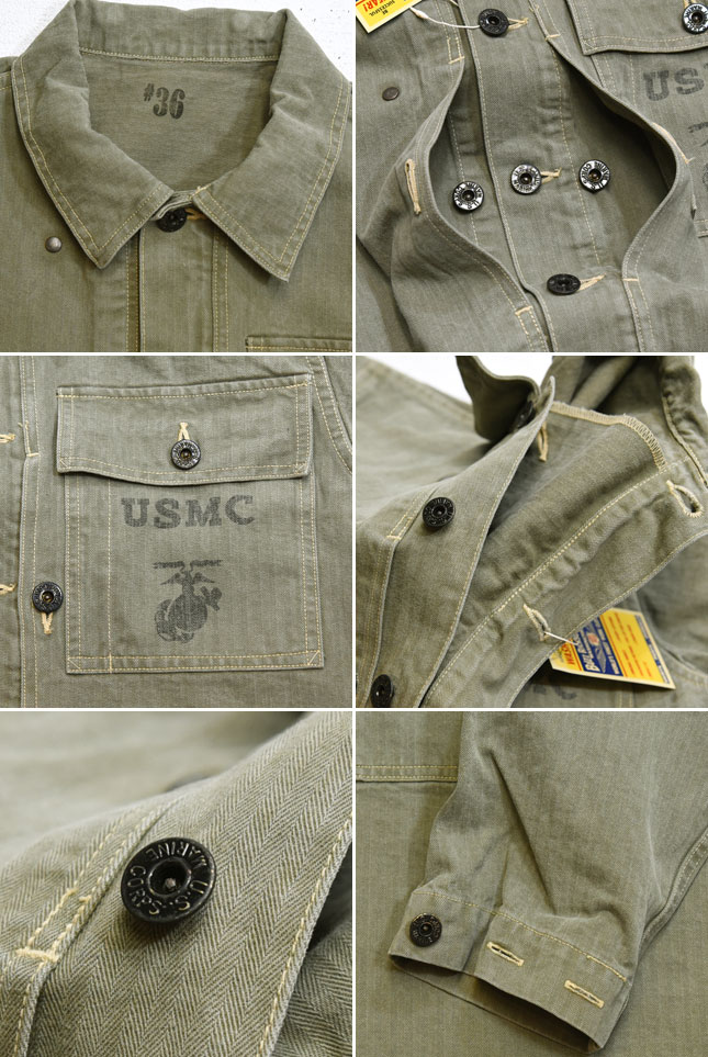 BUZZ RICKSONS(バズリクソンズ)「U.S.MARINE CORPS」ヘリンボーン