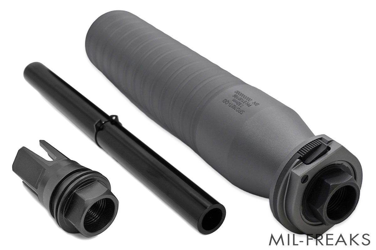 Airsoft Artisan SIGタイプ MCX SRD762Ti QD サプレッサー + 3 Prong