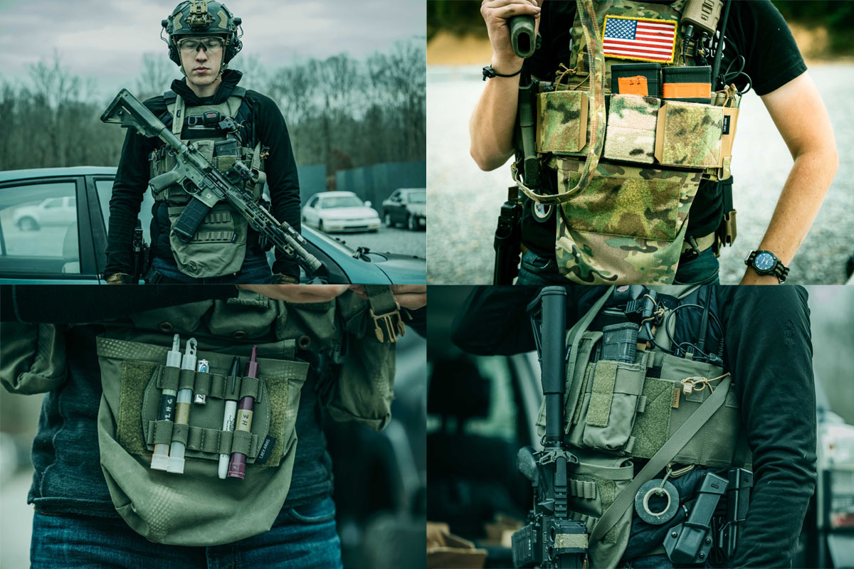 T.REX ARMS Wallaby ドロップポーチ ブラック │ ミリタリーショップ