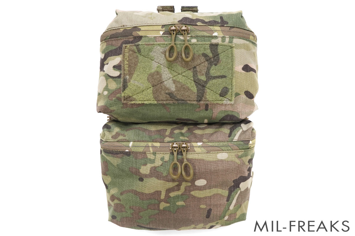 SHEKKIN GEARS Ferroタイプ Back Panel Double Pouch ZIP ON バック