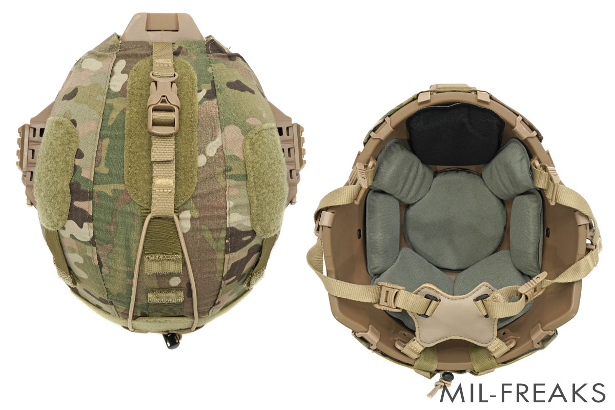 FMA IHPSタイプ ヘルメット TAN + ヘルメットカバーセット マルチカム