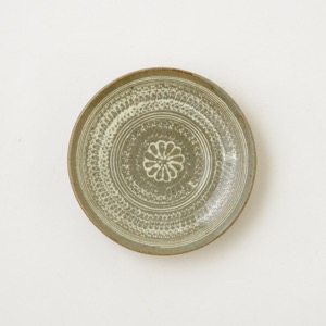 朝鮮 李朝 三島象嵌花文 小皿 ｜ みんげい おくむら （日本と世界の民芸）