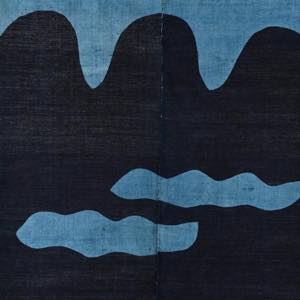 山内武志（山内染色工房） 藍染め麻のれん 三つ山 ｜ みんげい