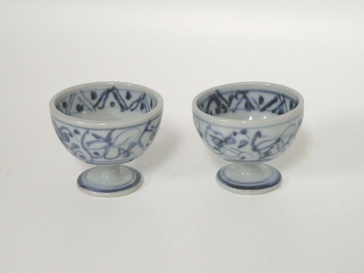 美濃焼伝統工芸品協同組合 | 古染付なずな盃 組