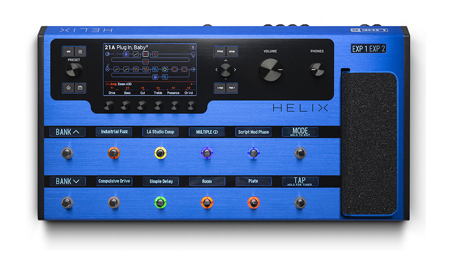 Line 6が人気ギタープロセッサーHelix Floor/HX Stompの限定カラー