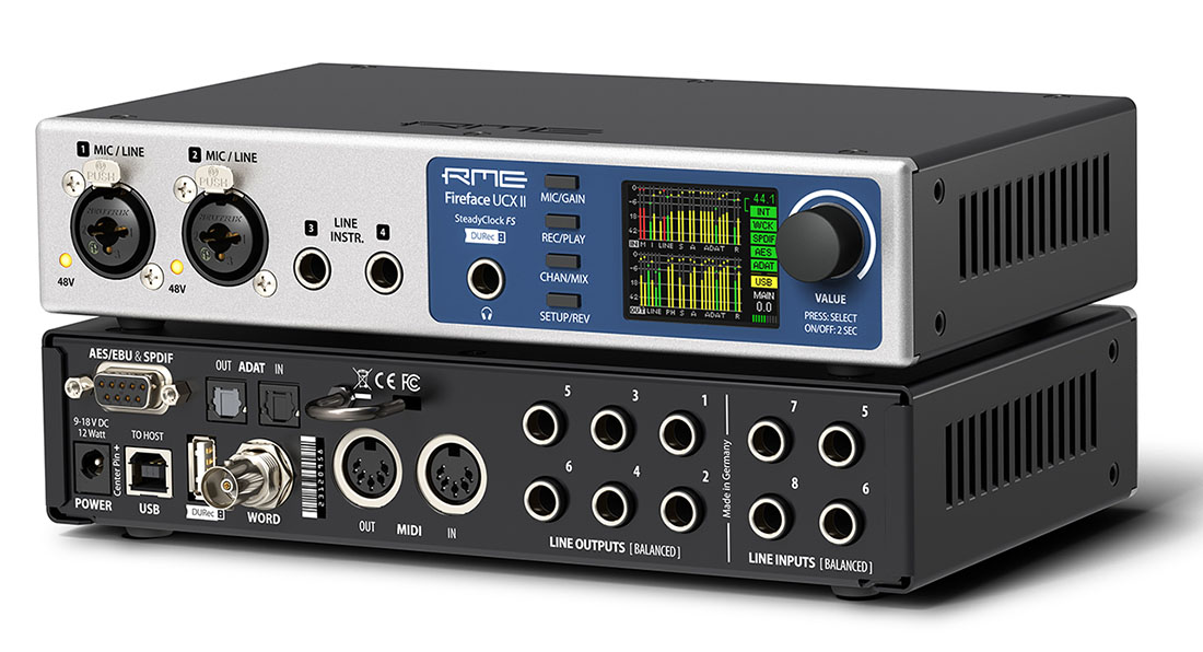 RMEがUSBオーディオ・インターフェイスの最新モデル「Fireface UCX II