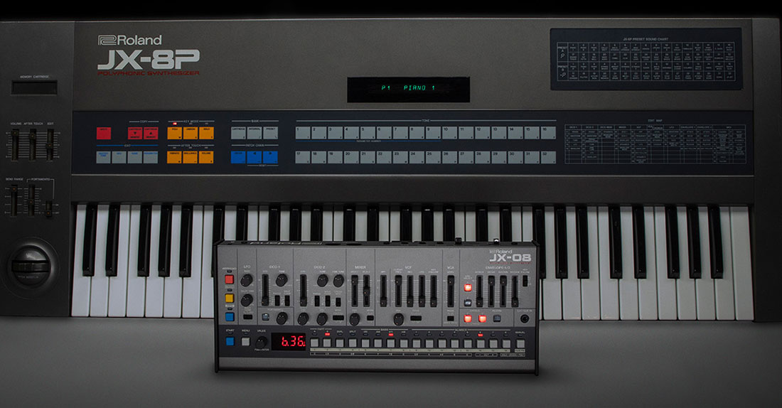 RolandがBoutiqueシリーズの最新ラインナップとしてJD-08、JX-08を発売