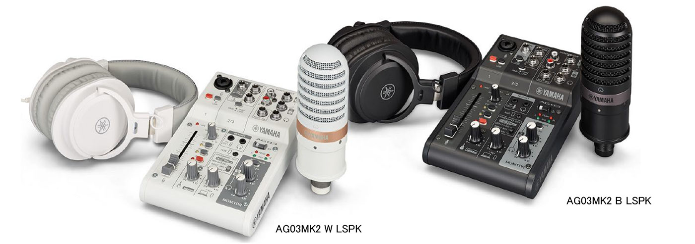 ヤマハがライブストリーミングミキサーAG03MK2をはじめ、USBマイクなど