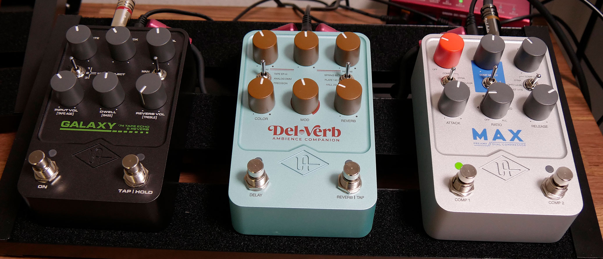 Universal AudioがUAFXペダルの新製品MAX Preamp & Dual Compressor