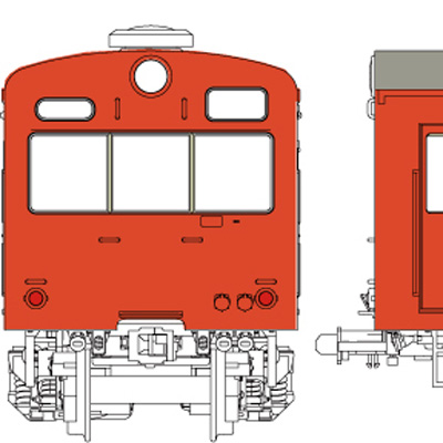 国鉄101系山用800番台朱色1号基本6両セットB | トラムウェイ TW-101SB