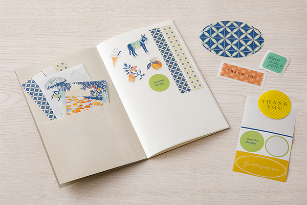 シール帳 ポケット付 グレー (34504006)｜ミドリオンラインストア