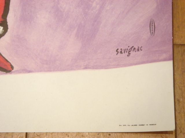 サヴィニャックビンテージポスター LOTERIE NATIONALE サンタクロース