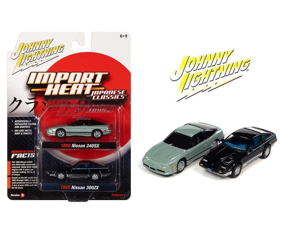 Johnny Lightning 1:64 2 Pack 1990 Nissan 240SX & 1985 Nissan 300ZX