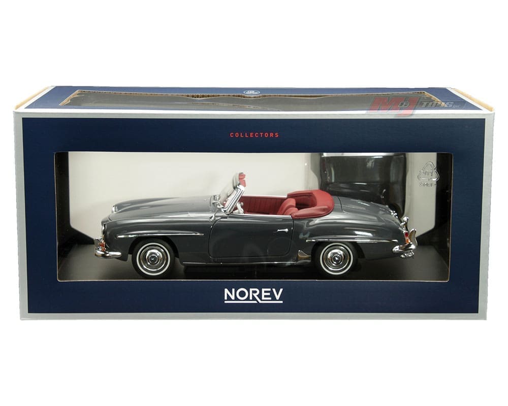Norev 1:18 1957 Mercedes-Benz 190 SL - Grey - M & J Toys Inc. Die