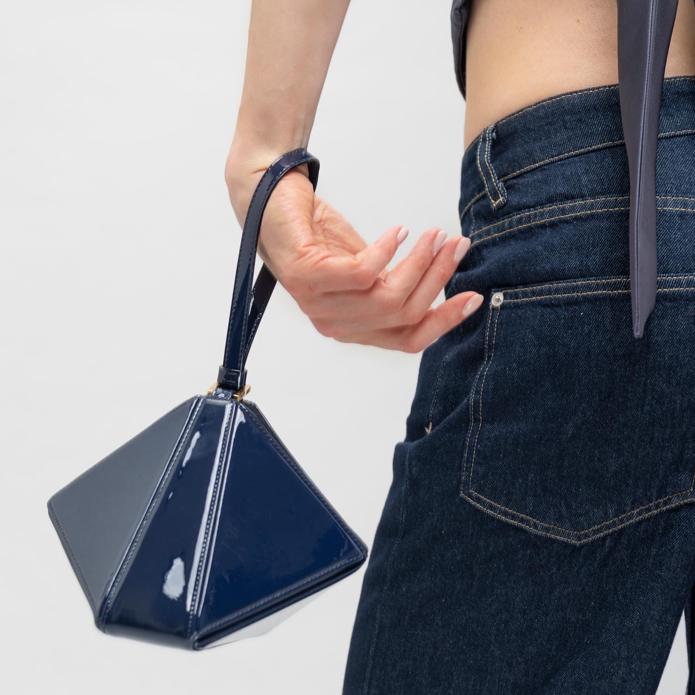 Mini Flex Bag - Patent Bordeaux