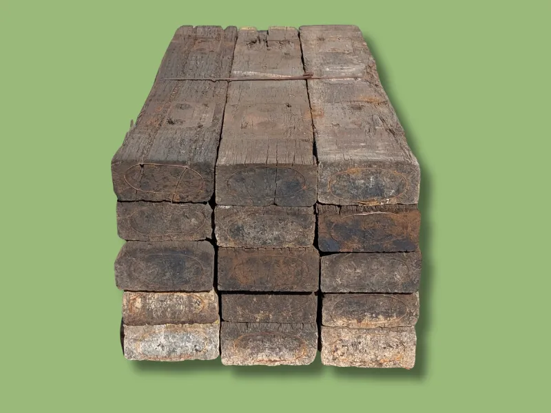 国産中古枕木（クレオソート使用） | ウッドデッキ用木材の専門店木工