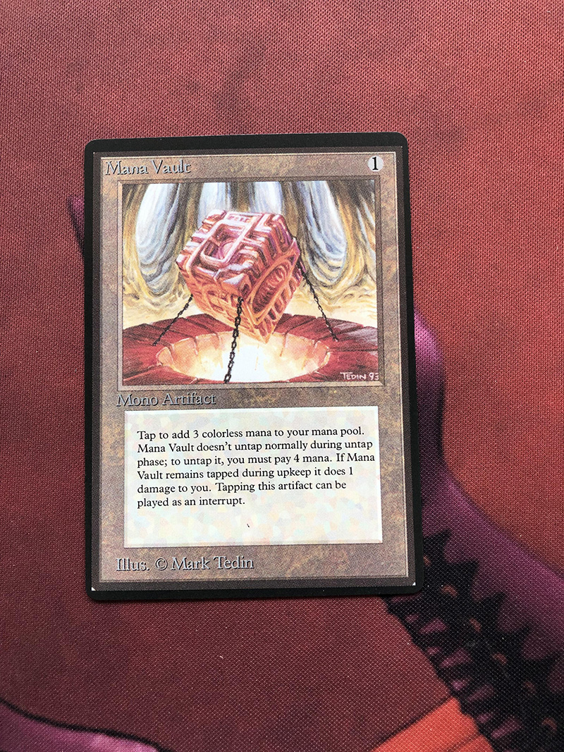 Mana Vault B Limited Edition Beta (LEB) magic the gathering proxy