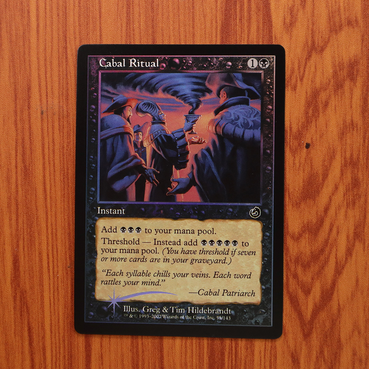 Cabal Ritual Torment (TOR) foil magic the gathering proxy mtg