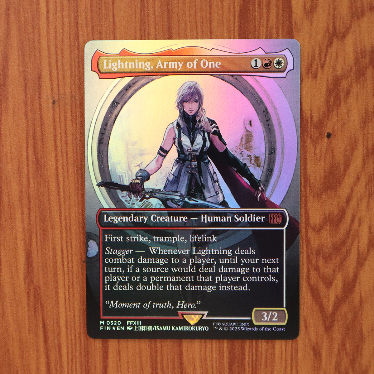 Lightning, Army of One #320 FIN Foil magic the gathering proxy mtg