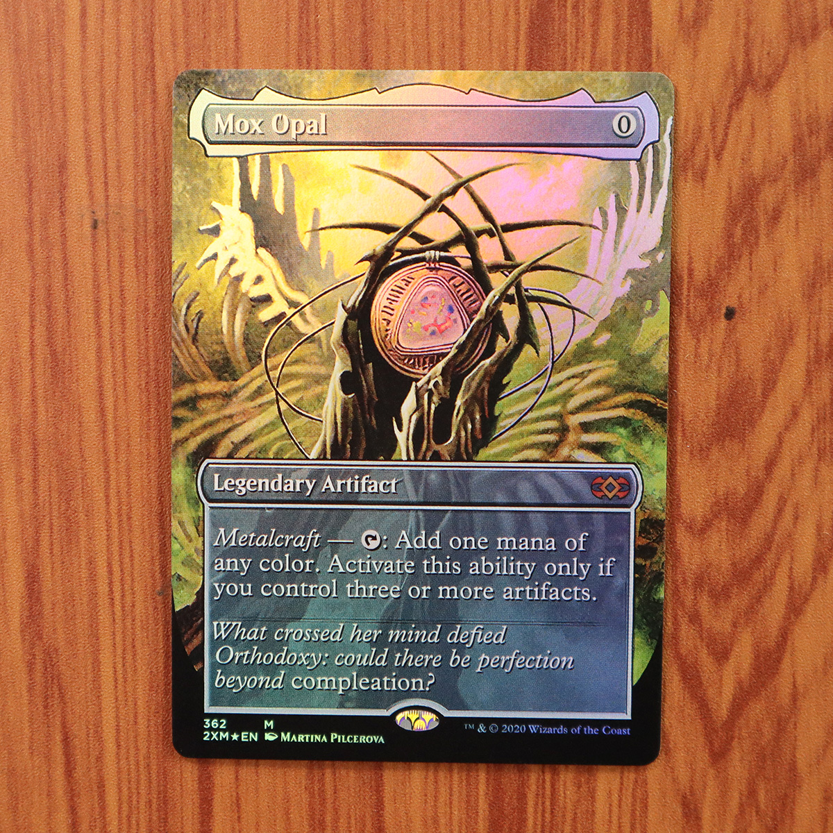 Mox opal extended art 2xm double masters foil magic the gathering