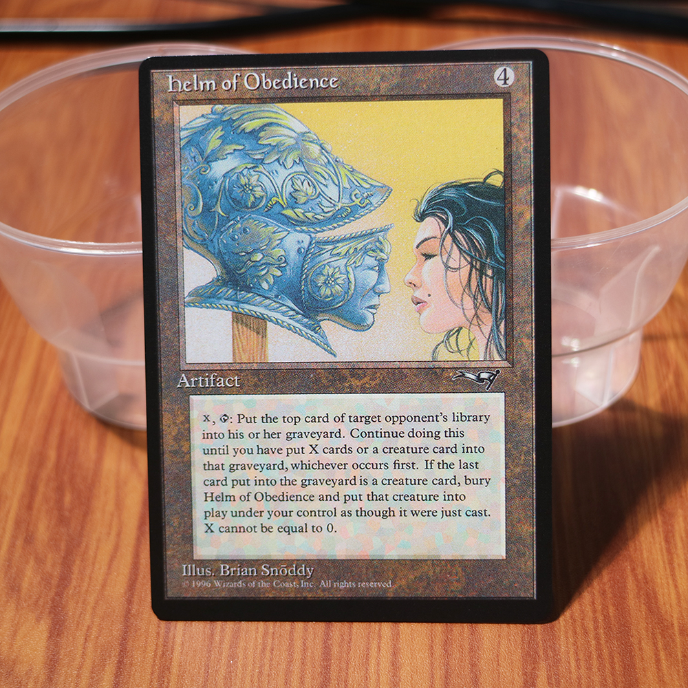 Helm of obedience ALL Alliances magic the gathering proxy mtg