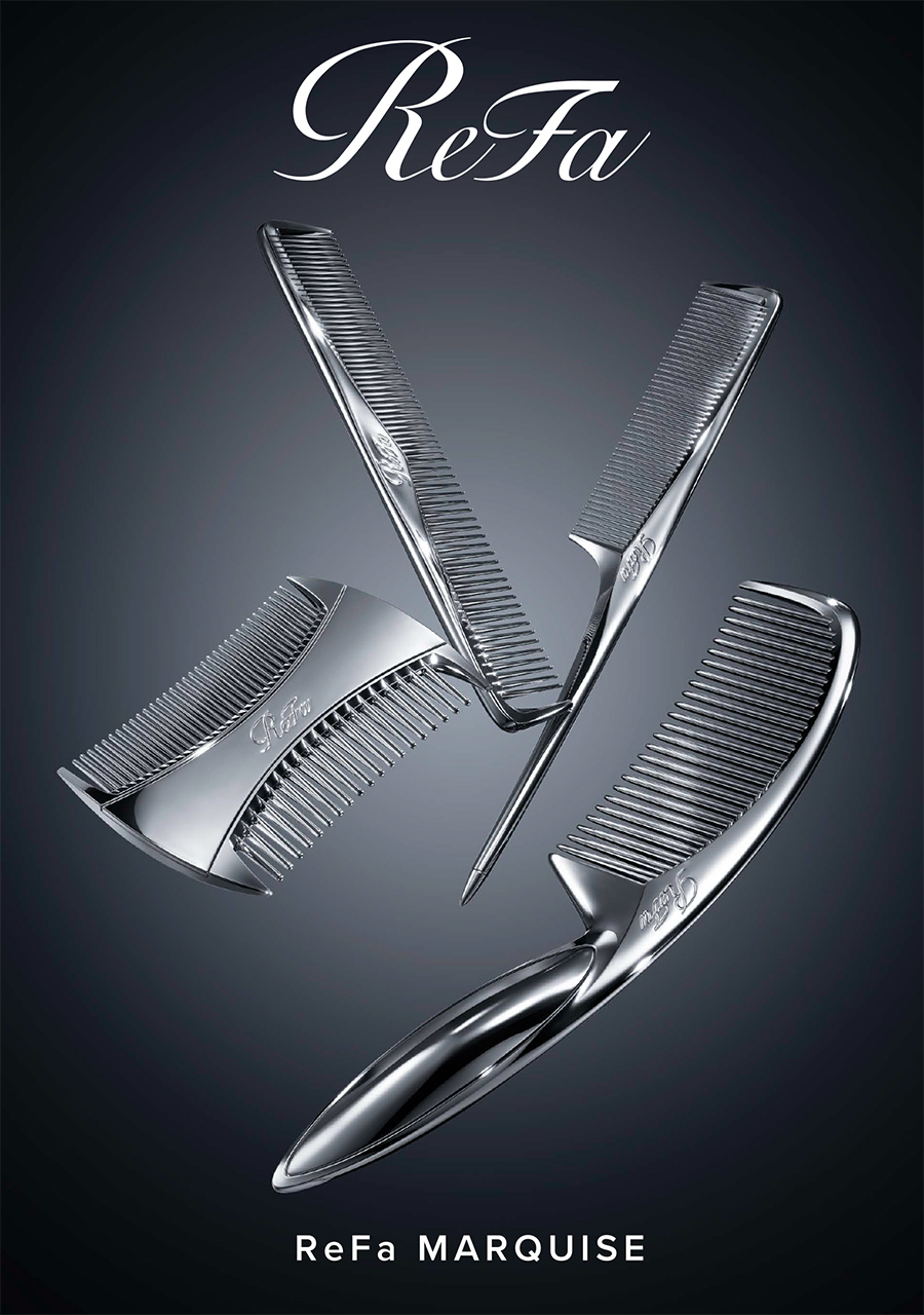 髪、やさしく整えて、あふれるツヤ「ReFa MARQUISE（リファマーキス