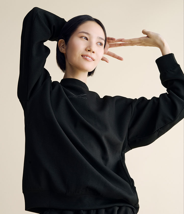 一般医療機器】シックスパッド リカバリーウェア(クルーネック