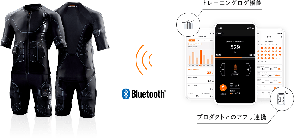 シックスパッド パワースーツ トップ＆ボトム(Power Suit Top＆Bottom