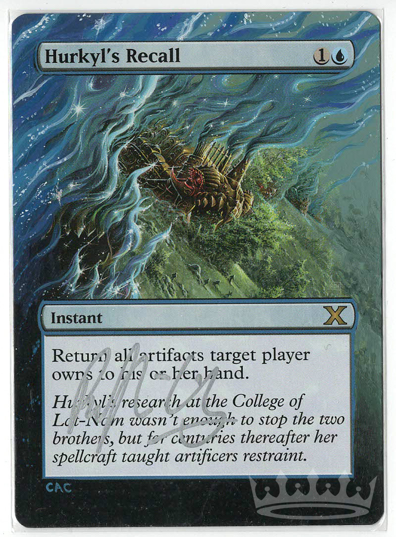 Hurkyl's Recall (signed, altered) – MTGKingpin