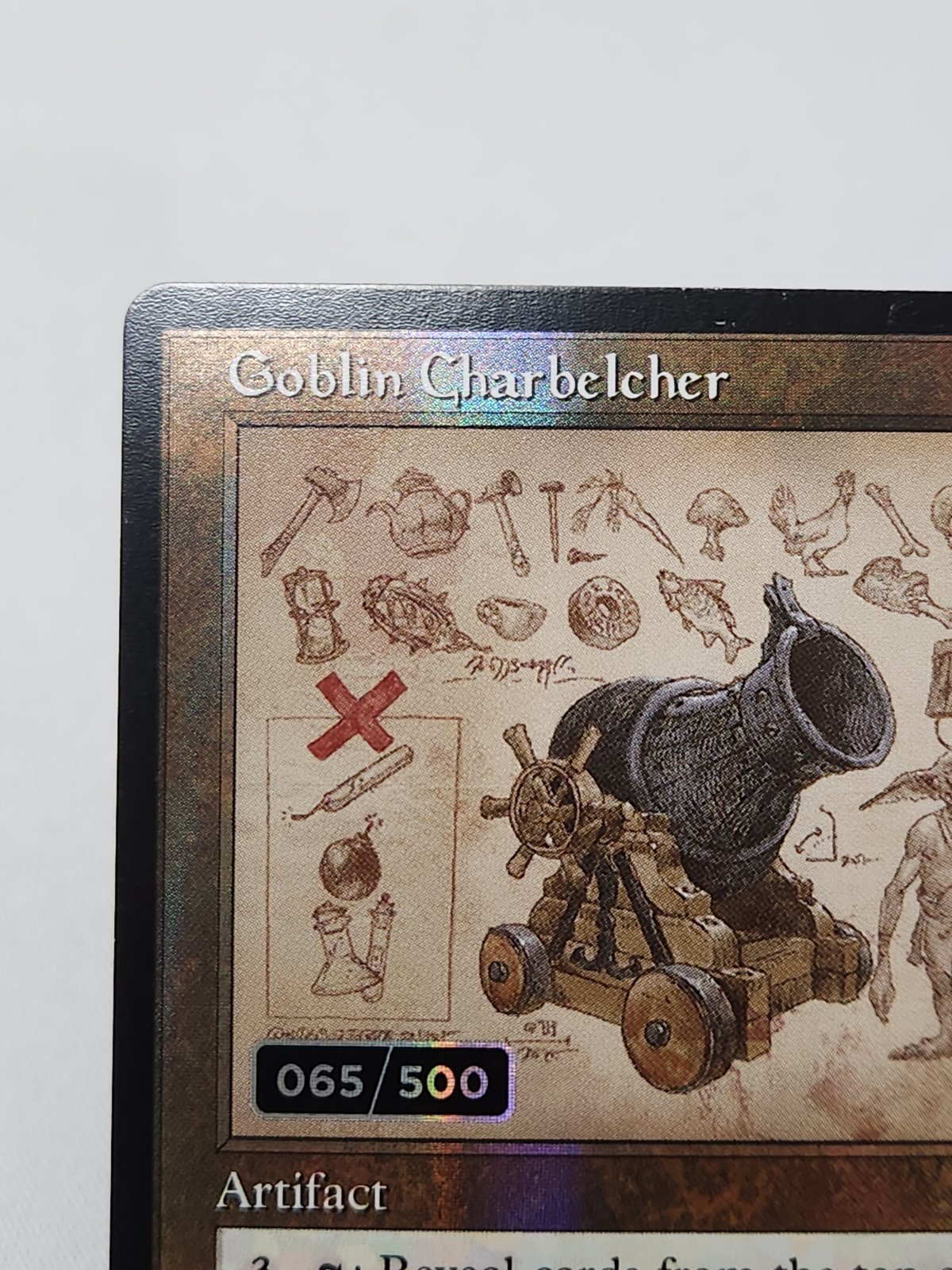 ダブルレインボウ・Foil】□設計図□《ゴブリンの放火砲/Goblin