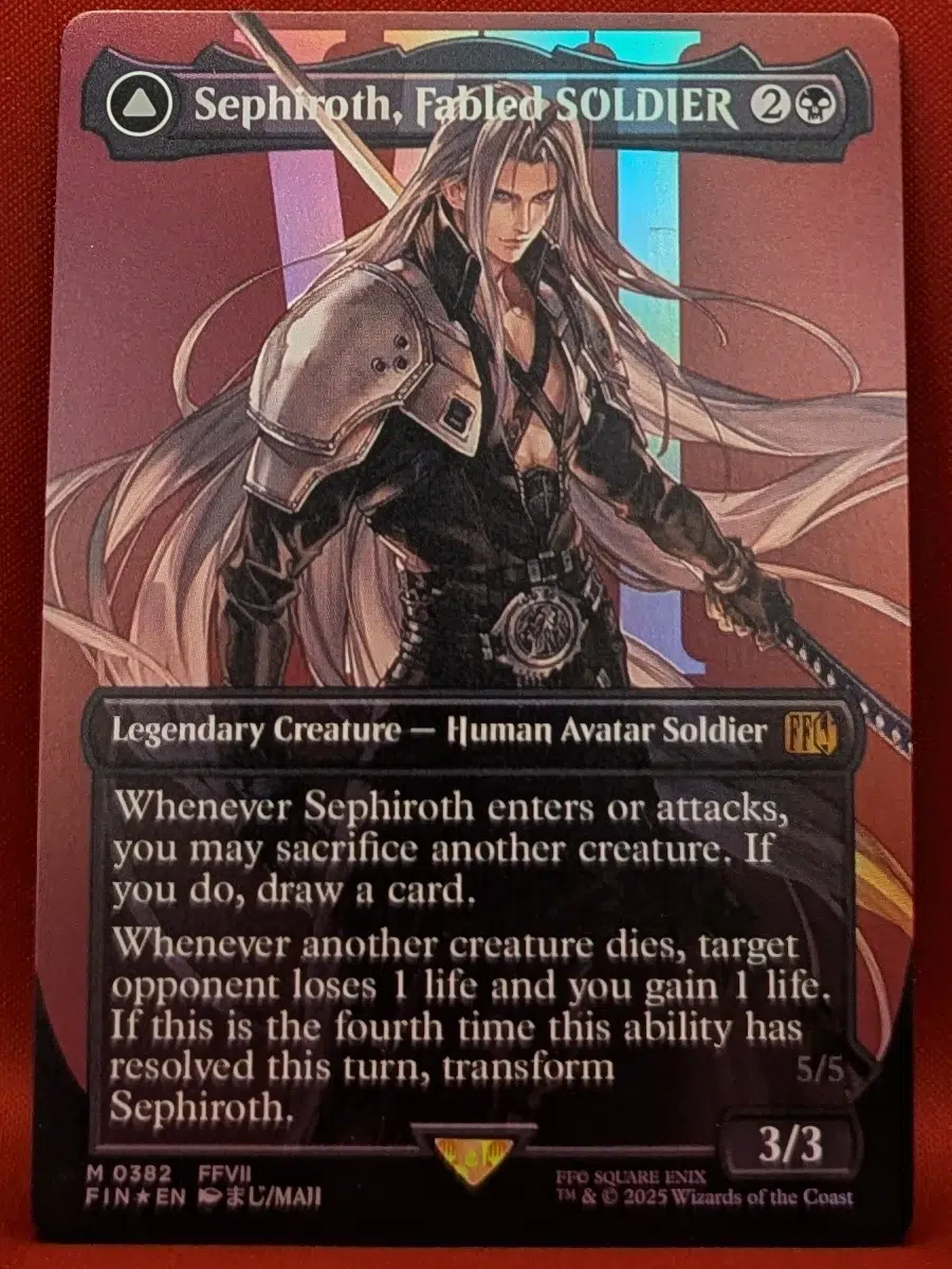 Sephiroth, Fabled SOLDIER Final Fantasy Proxy