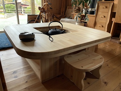 手作り家具 ～火鉢を囲んでみませんか？～ | 囲炉裏・火鉢 | 薪