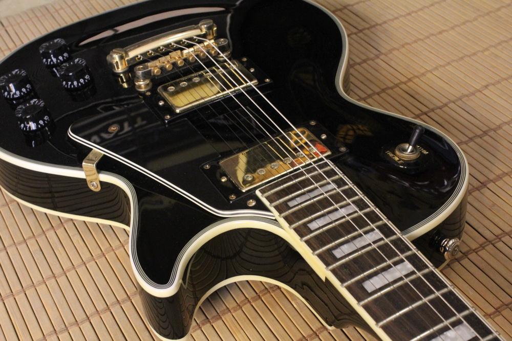 GRASS ROOTS by E.S.P. G-LP-60C BLK Les Paul Custom