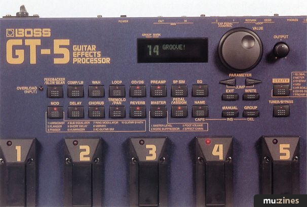 Boss GT-5 Guitar Effects Processor (STG Dec 96)