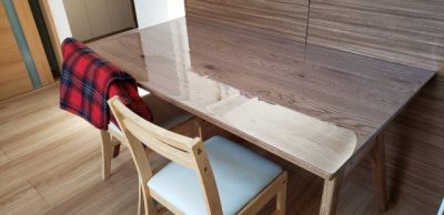 ウニコ・アディ【800×1500】に透明テーブルマットを敷いてみて | 透明